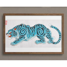 Load image into Gallery viewer, Crawling Tiger in blue and white by Joe Spaven